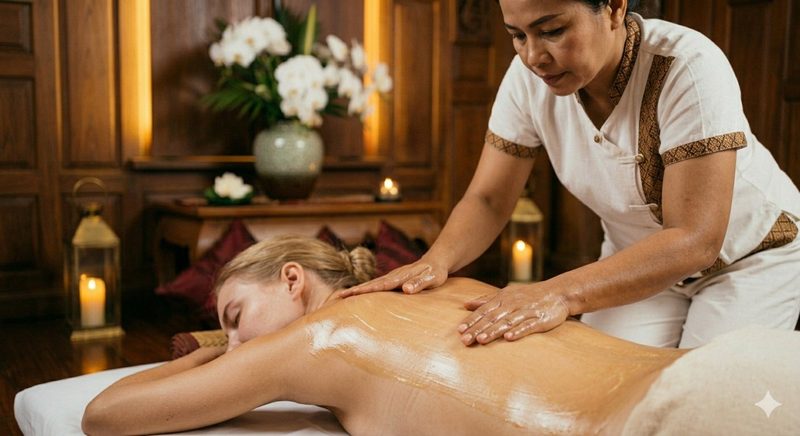 Thai Ölmassage in Stuttgart – sanfte Grifftechniken mit warmem Massageöl