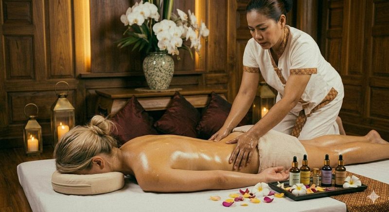 Ganzkörper Aromamassage in Stuttgart – sanfte Massagetechniken mit ätherischen Duftölen
